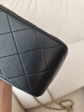 Load image into Gallery viewer, Chanel Mini Top Handle Black with Gold Hw