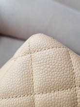 Load image into Gallery viewer, Chanel Single Flap Jumbo Beige Caviar Gold Hardware