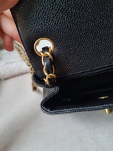 Load image into Gallery viewer, Chanel Mini Black Caviar Square Gold Hw