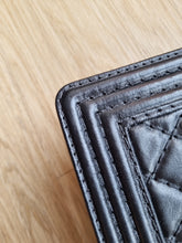 Load image into Gallery viewer, Chanel Boy Black Old Medium Antique Gold Hardware