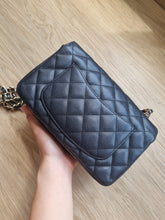 Load image into Gallery viewer, Chanel 17c Mini Caviar Black Rectangular Edge Stitching Gold Hardware