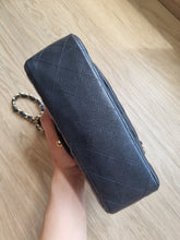 Load image into Gallery viewer, Chanel 17c Mini Caviar Black Rectangular Edge Stitching Gold Hardware