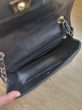 Load image into Gallery viewer, Chanel 17c Mini Caviar Black Rectangular Edge Stitching Gold Hardware