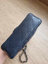 Load image into Gallery viewer, Chanel Mini Caviar Navy Grey Gold Hardware