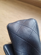 Load image into Gallery viewer, Chanel Mini Caviar Navy Grey Gold Hardware