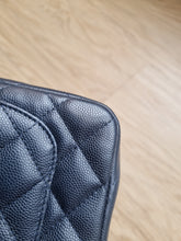 Load image into Gallery viewer, Chanel Mini Caviar Navy Grey Gold Hardware