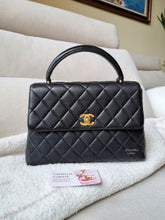 Load image into Gallery viewer, Chanel Kelly Small Vtg Black Caviar 24k Gold