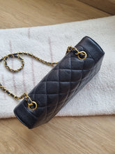 Load image into Gallery viewer, Chanel Diana 25 Caviar Black 24k Gold
