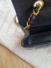 Load image into Gallery viewer, Chanel Diana 25 Caviar Black 24k Gold