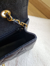 Load image into Gallery viewer, Chanel Diana 25 Caviar Black 24k Gold