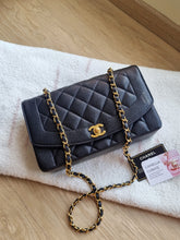 Load image into Gallery viewer, Chanel Diana 25 Caviar Black 24k Gold