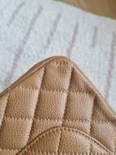 Load image into Gallery viewer, Chanel 18S Dark Beige Classic Medium Flap Caviar Gold Hardware