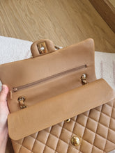 Load image into Gallery viewer, Chanel 18S Dark Beige Classic Medium Flap Caviar Gold Hardware