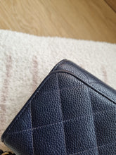 Load image into Gallery viewer, Chanel Navy Mini Crossbody Caviar Vintage 24k Gold