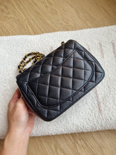Load image into Gallery viewer, Chanel Mini Black Caviar Square Gold Hw