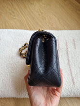 Load image into Gallery viewer, Chanel Mini Black Caviar Square Gold Hw