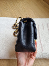 Load image into Gallery viewer, Chanel Mini Black Caviar Square Gold Hw