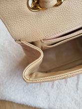 Load image into Gallery viewer, Chanel Single Flap Jumbo Beige Caviar Gold Hardware
