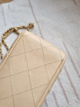 Load image into Gallery viewer, Chanel Single Flap Jumbo Beige Caviar Gold Hardware