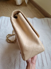 Load image into Gallery viewer, Chanel Single Flap Jumbo Beige Caviar Gold Hardware