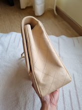 Load image into Gallery viewer, Chanel Single Flap Jumbo Beige Caviar Gold Hardware