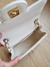 Load image into Gallery viewer, Chanel 17c Mini Caviar Ivory Gold Hardware