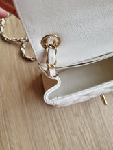 Load image into Gallery viewer, Chanel 17c Mini Caviar Ivory Gold Hardware