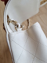 Load image into Gallery viewer, Chanel 17c Mini Caviar Ivory Gold Hardware