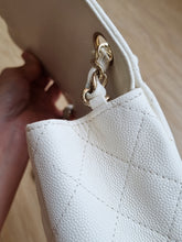 Load image into Gallery viewer, Chanel 17c Mini Caviar Ivory Gold Hardware