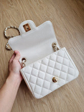 Load image into Gallery viewer, Chanel 17c Mini Caviar Ivory Gold Hardware