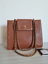 Load image into Gallery viewer, Chanel Supermodel Small Tote Bag Cognac Caramel Caviar Vintage