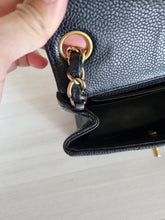 Load image into Gallery viewer, Chanel Mini Caviar Square Black 24k Gold