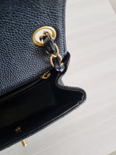 Load image into Gallery viewer, Chanel Mini Caviar Square Black 24k Gold