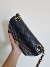 Load image into Gallery viewer, Chanel Mini Caviar Square Black 24k Gold