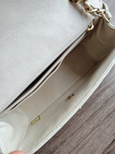 Load image into Gallery viewer, Chanel Mini Caviar Rec Ivory Chevron Gold Hw