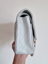 Load image into Gallery viewer, Chanel Baby Sky Blue Caviar Classic Medium Flap 24k Gold