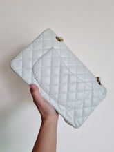 Load image into Gallery viewer, Chanel Baby Sky Blue Caviar Classic Medium Flap 24k Gold