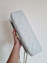 Load image into Gallery viewer, Chanel Baby Sky Blue Caviar Classic Medium Flap 24k Gold