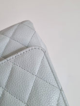Load image into Gallery viewer, Chanel Baby Sky Blue Caviar Classic Medium Flap 24k Gold