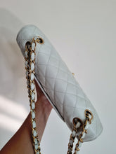 Load image into Gallery viewer, Chanel Baby Sky Blue Caviar Classic Medium Flap 24k Gold
