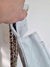 Load image into Gallery viewer, Chanel Baby Sky Blue Caviar Classic Medium Flap 24k Gold