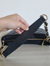 Load image into Gallery viewer, Chanel Jennie Hobo Black Caviar 24k Gold