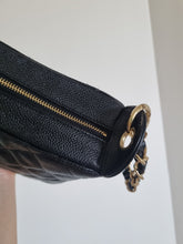 Load image into Gallery viewer, Chanel Jennie Hobo Black Caviar 24k Gold