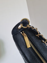 Load image into Gallery viewer, Chanel Jennie Hobo Black Caviar 24k Gold