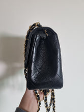 Load image into Gallery viewer, Chanel Mini Black Caviar Square Edge Stitching Gold Hardware