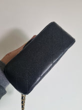 Load image into Gallery viewer, Chanel Mini Black Caviar Square Edge Stitching Gold Hardware