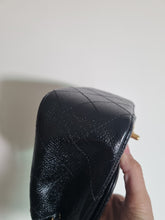 Load image into Gallery viewer, Chanel Mini Black Caviar Square Edge Stitching Gold Hardware