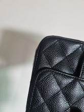 Load image into Gallery viewer, Chanel Mini Black Caviar Square Edge Stitching Gold Hardware