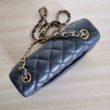 Load image into Gallery viewer, Chanel Mini Caviar Rectangular 18s Dark Blue Gold Hardware