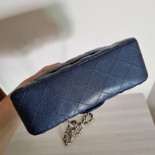 Load image into Gallery viewer, Chanel Mini Caviar Rectangular 18s Dark Blue Gold Hardware